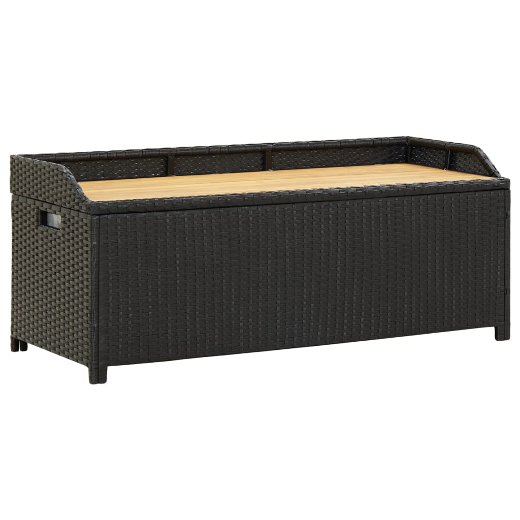 Tuinopbergbank 120 cm poly rattan