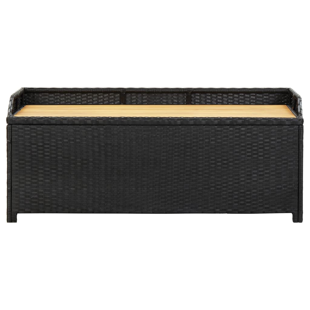 Tuinopbergbank 120 cm poly rattan