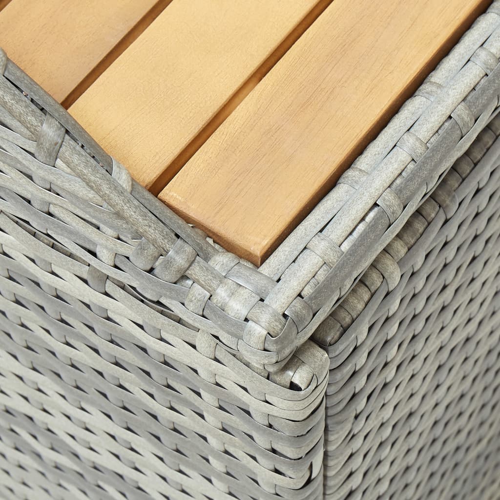 Tuinopbergbank 120 cm poly rattan