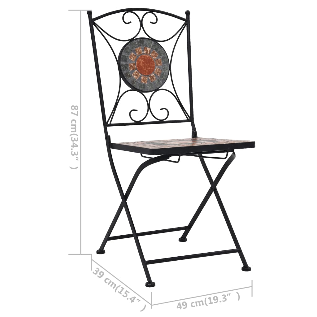 Bistrostoelen mozaïek 2 st