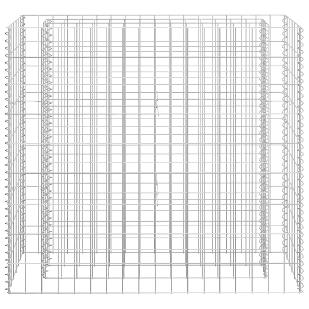 Gabion plantenbak verhoogd 180x30x30 cm gegalvaniseerd staal