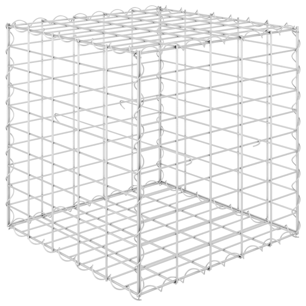 Gabion plantenbak verhoogd kubus 40x40x40 cm staaldraad