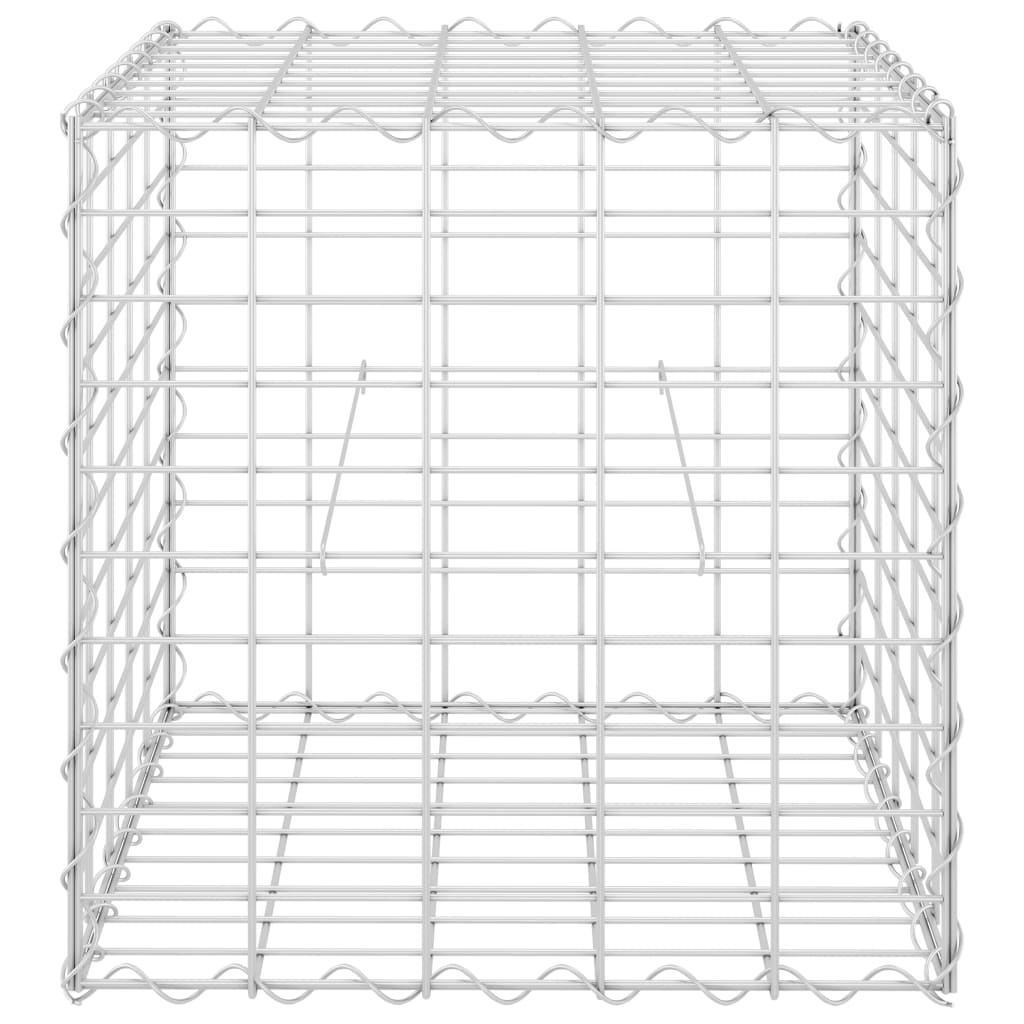 Gabion plantenbak verhoogd kubus 40x40x40 cm staaldraad