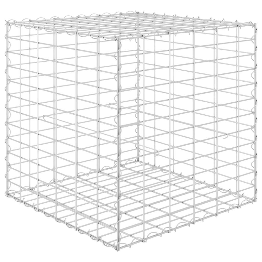 Gabion plantenbak verhoogd kubus 40x40x40 cm staaldraad