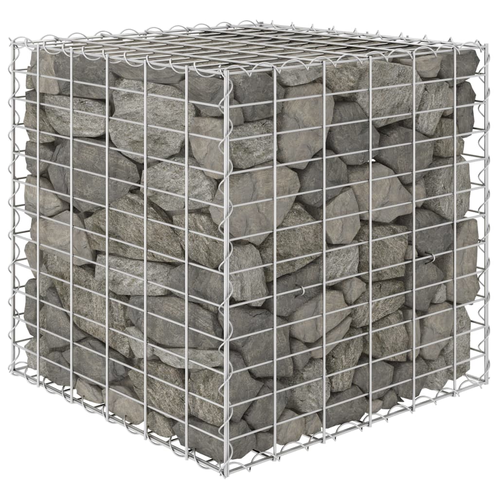 Gabion plantenbak verhoogd kubus 40x40x40 cm staaldraad