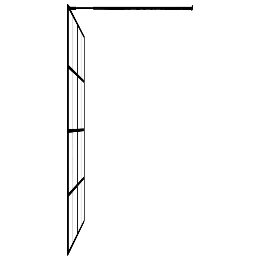 Inloopdouchewand 118x190 cm mat gehard glas