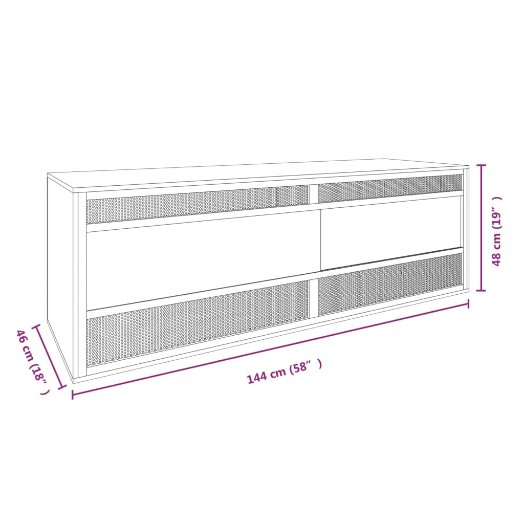 Terrarium 120x50x50 cm bewerkt hout