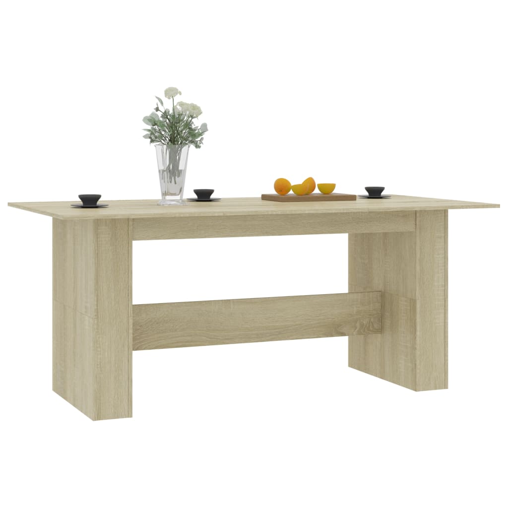 Eettafel 180x90x76 cm bewerkt hout