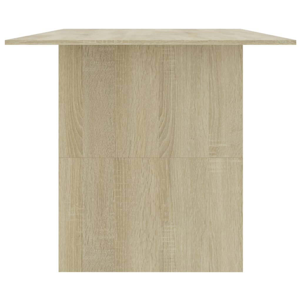 Eettafel 180x90x76 cm bewerkt hout