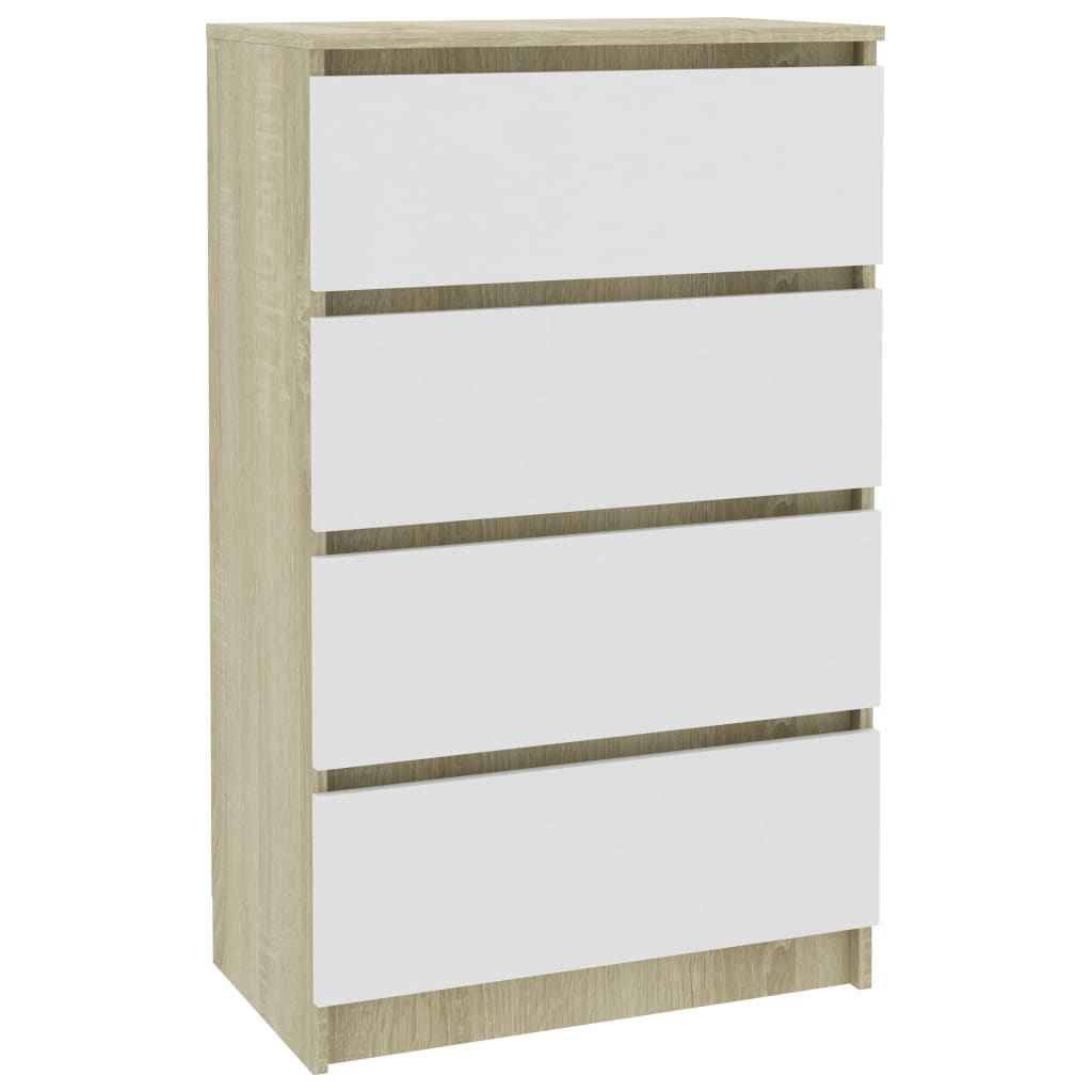 Dressoir 60x35x98,5 cm bewerkt hout