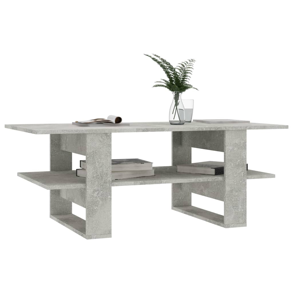 Salontafel 110x55x42 cm bewerkt hout hoogglans wit