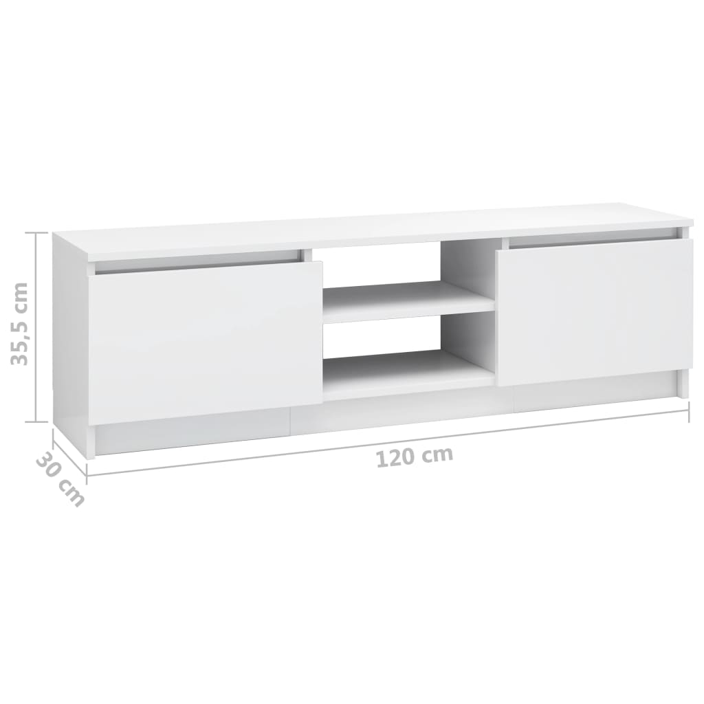 Tv-meubel 120x30x35,5 cm bewerkt hout