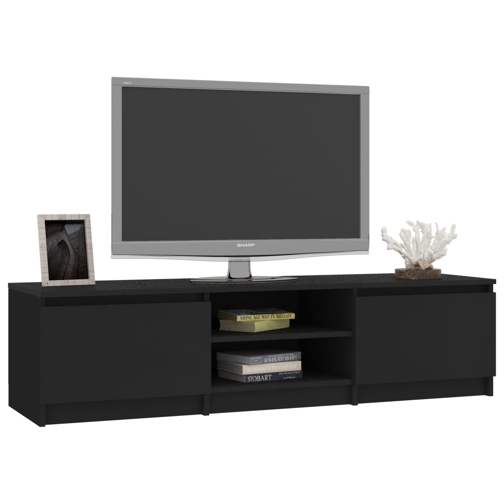 Tv-meubel 140x40x35,5 cm bewerkt hout