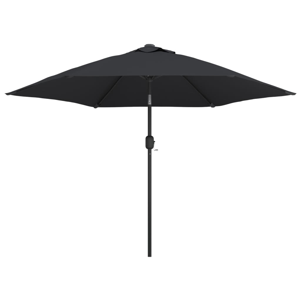 Parasol met LED-verlichting en stalen paal 300 cm