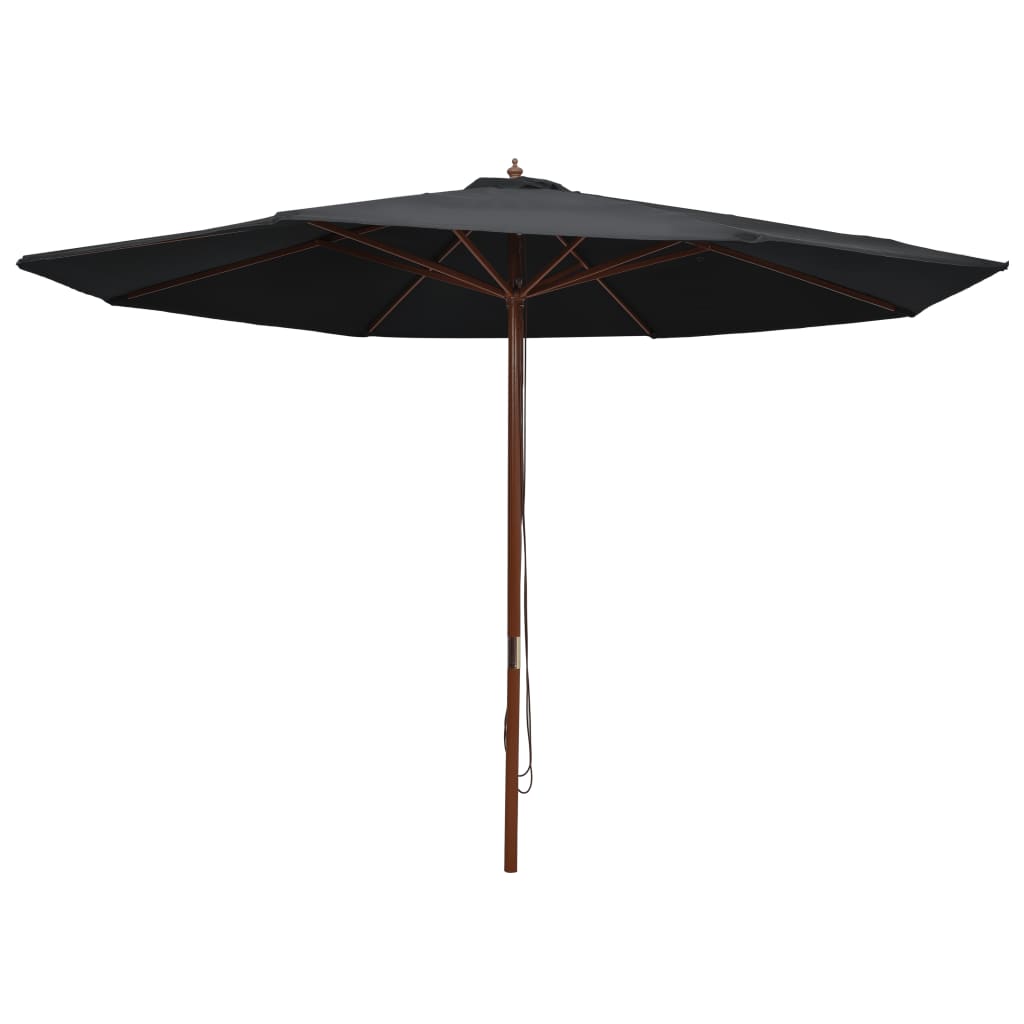 Parasol met houten paal 350 cm