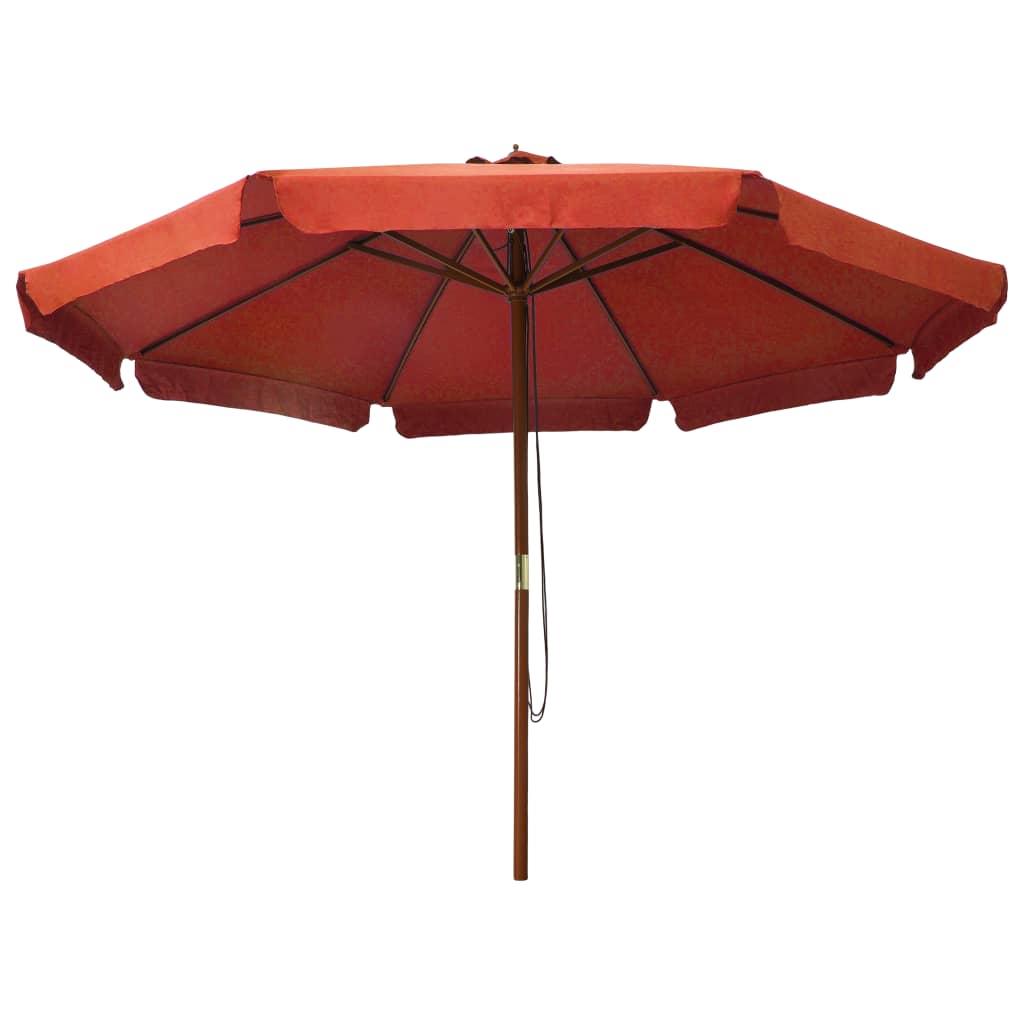 Parasol met houten paal 330 cm