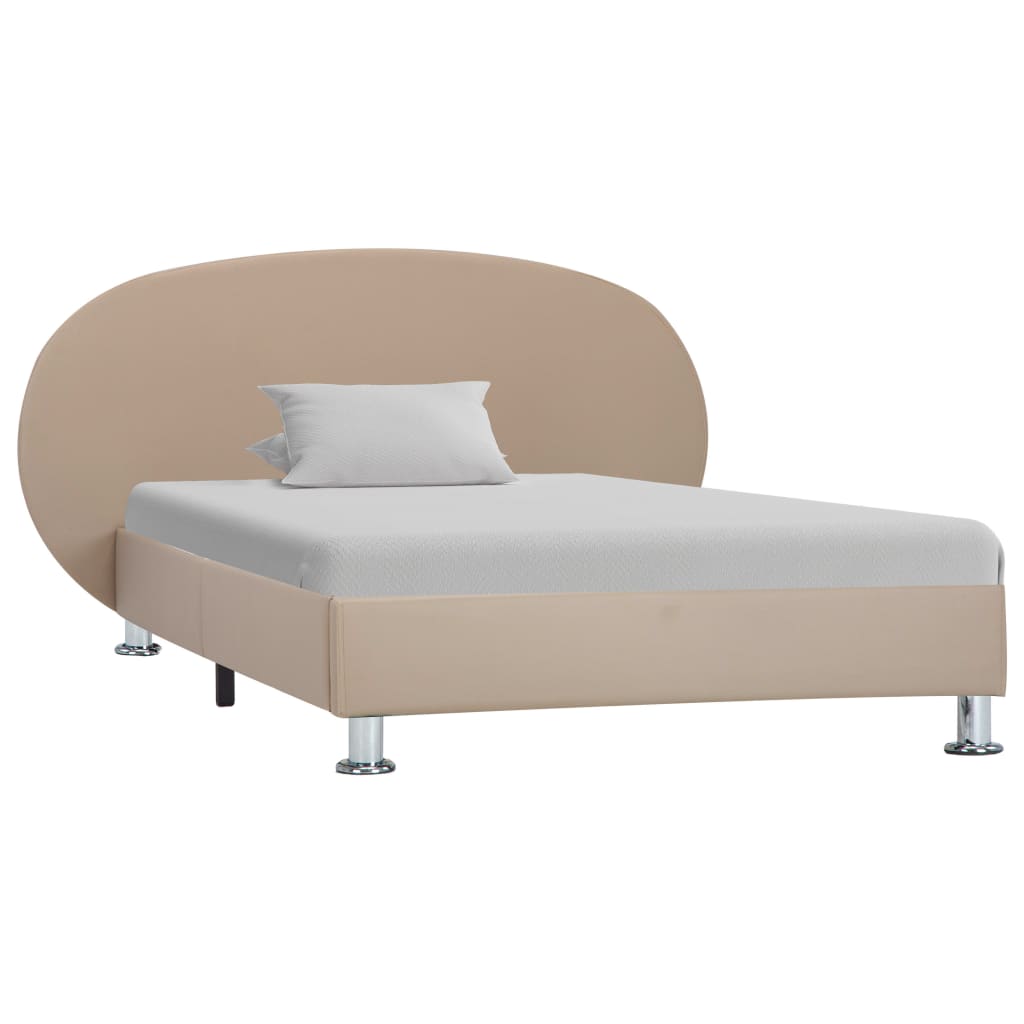 Bedframe kunstleer cappuccino 100x200 cm