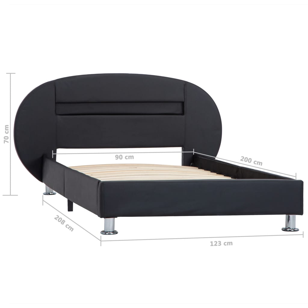 Bedframe met LED kunstleer 180x200 cm