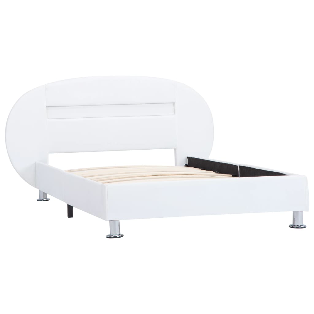 Bedframe met LED kunstleer 90x200 cm