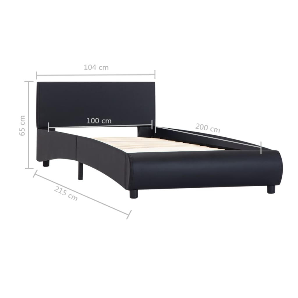 Bedframe kunstleer 140x200 cm