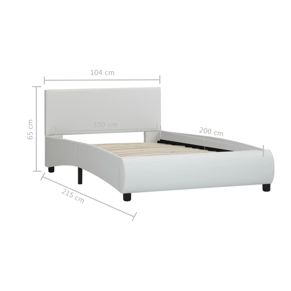 Bedframe kunstleer 140x200 cm