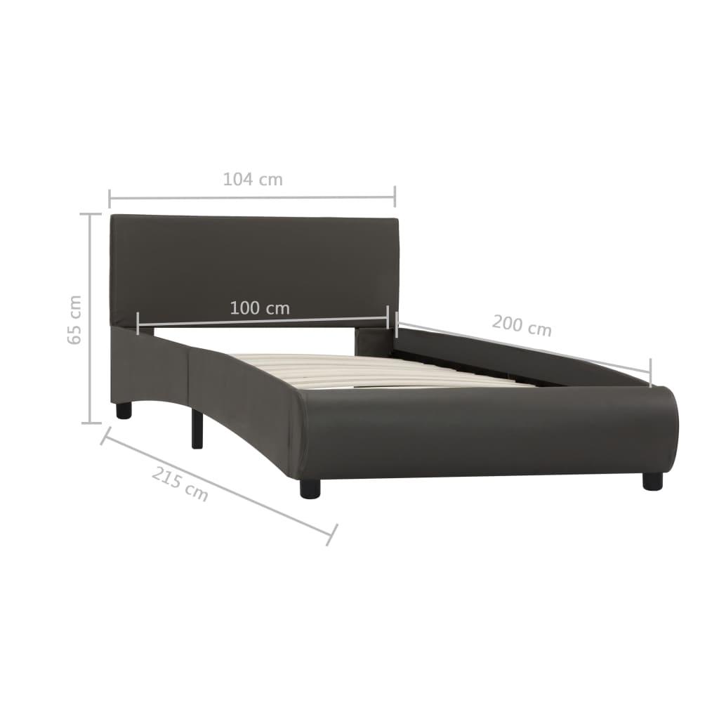 Bedframe kunstleer 140x200 cm