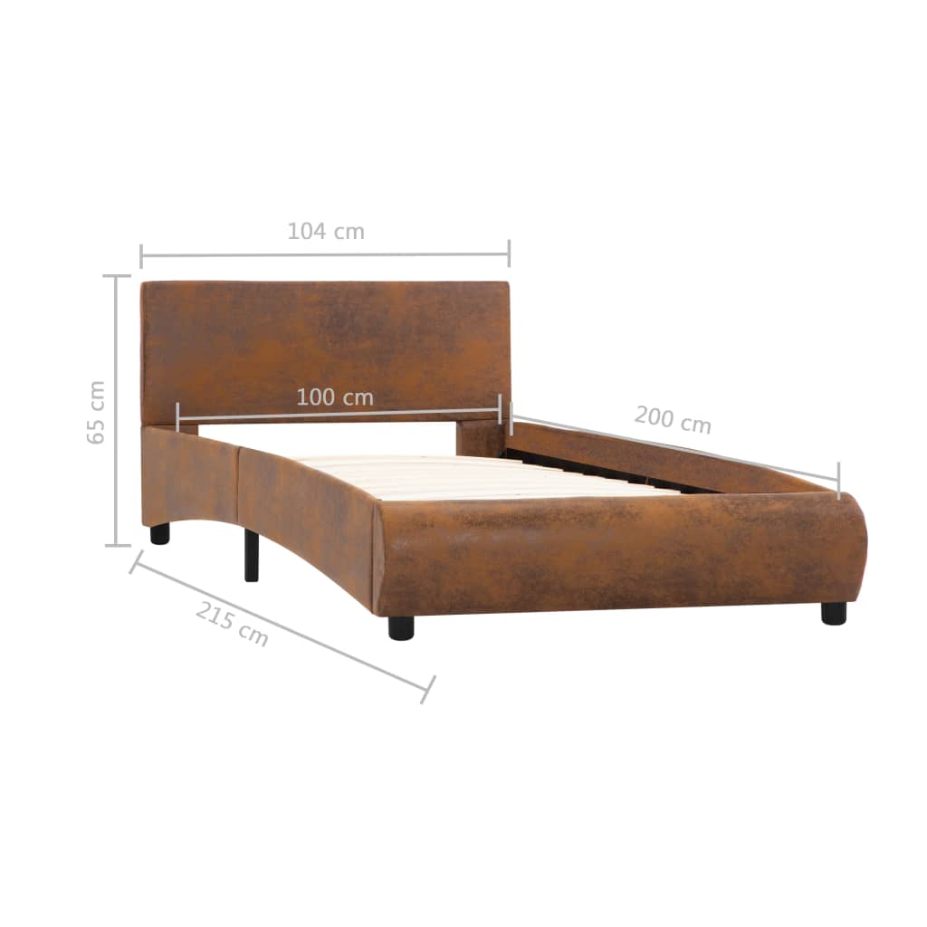 Bedframe kunstleer 140x200 cm