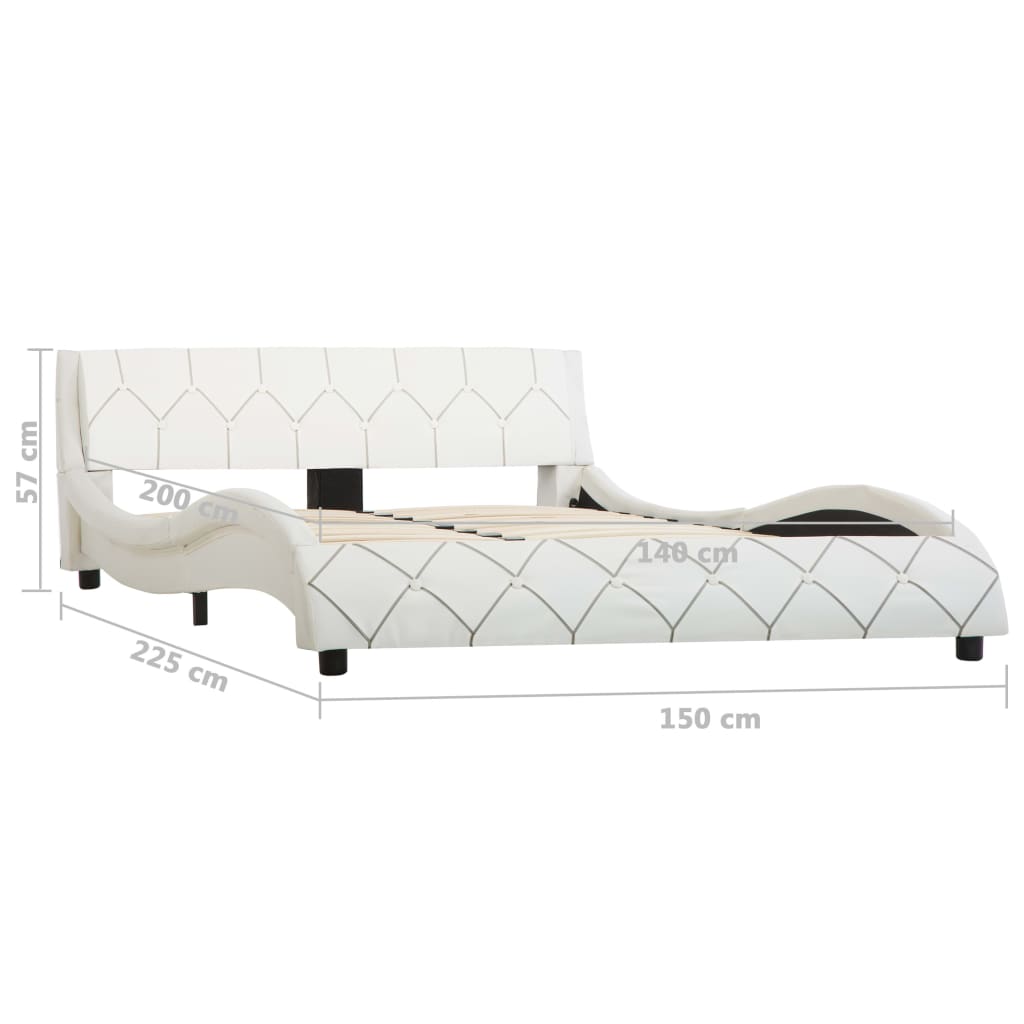 Bedframe kunstleer 90x200 cm