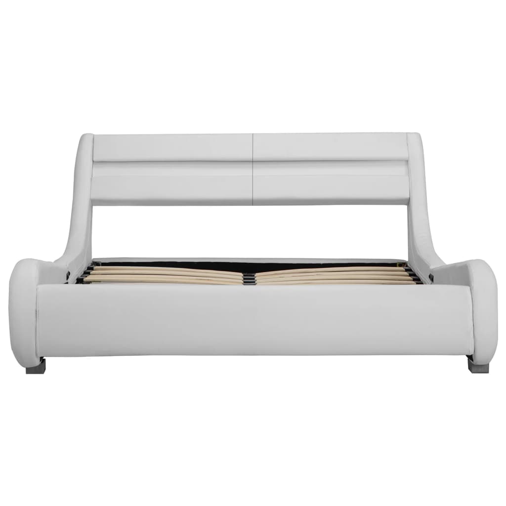 Bedframe met LED kunstleer 100x200 cm