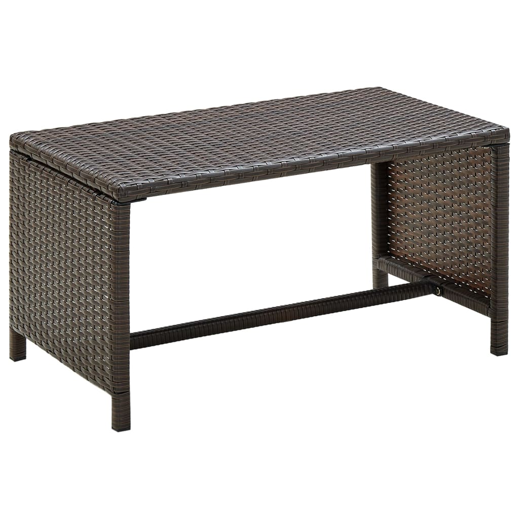 Salontafel 70x40x38 cm poly rattan