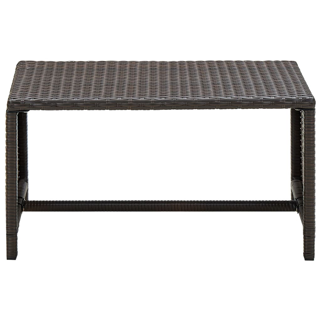 Salontafel 70x40x38 cm poly rattan