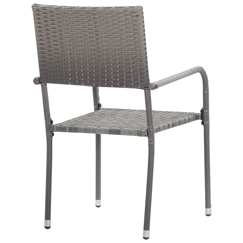 Tuinstoelen 4 st poly rattan