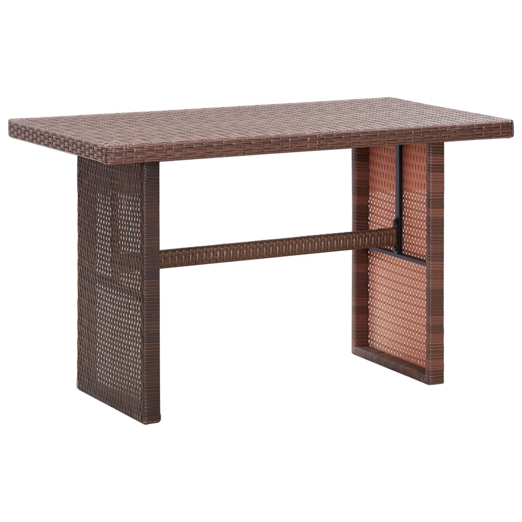 Tuintafel 110x60x67 cm poly rattan