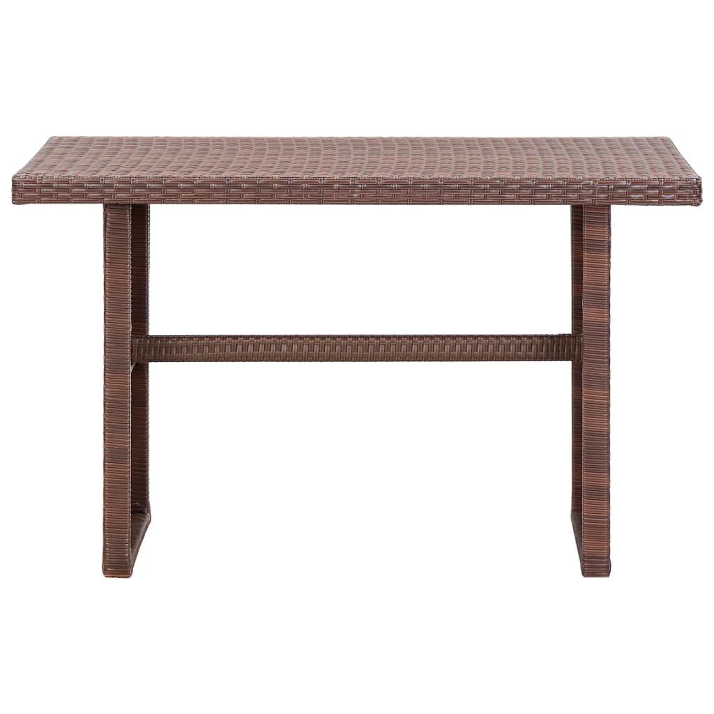 Tuintafel 110x60x67 cm poly rattan