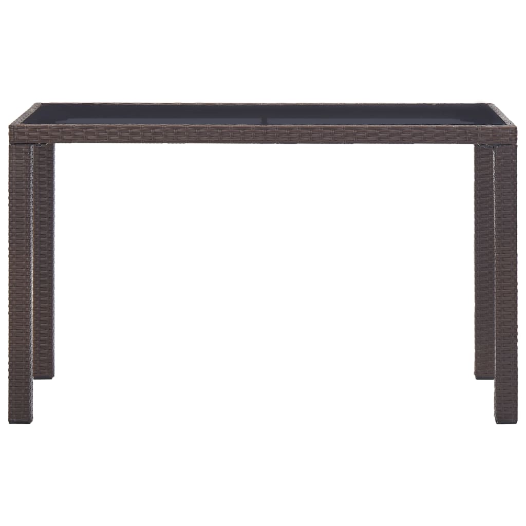 Tuintafel 110x60x67 cm poly rattan