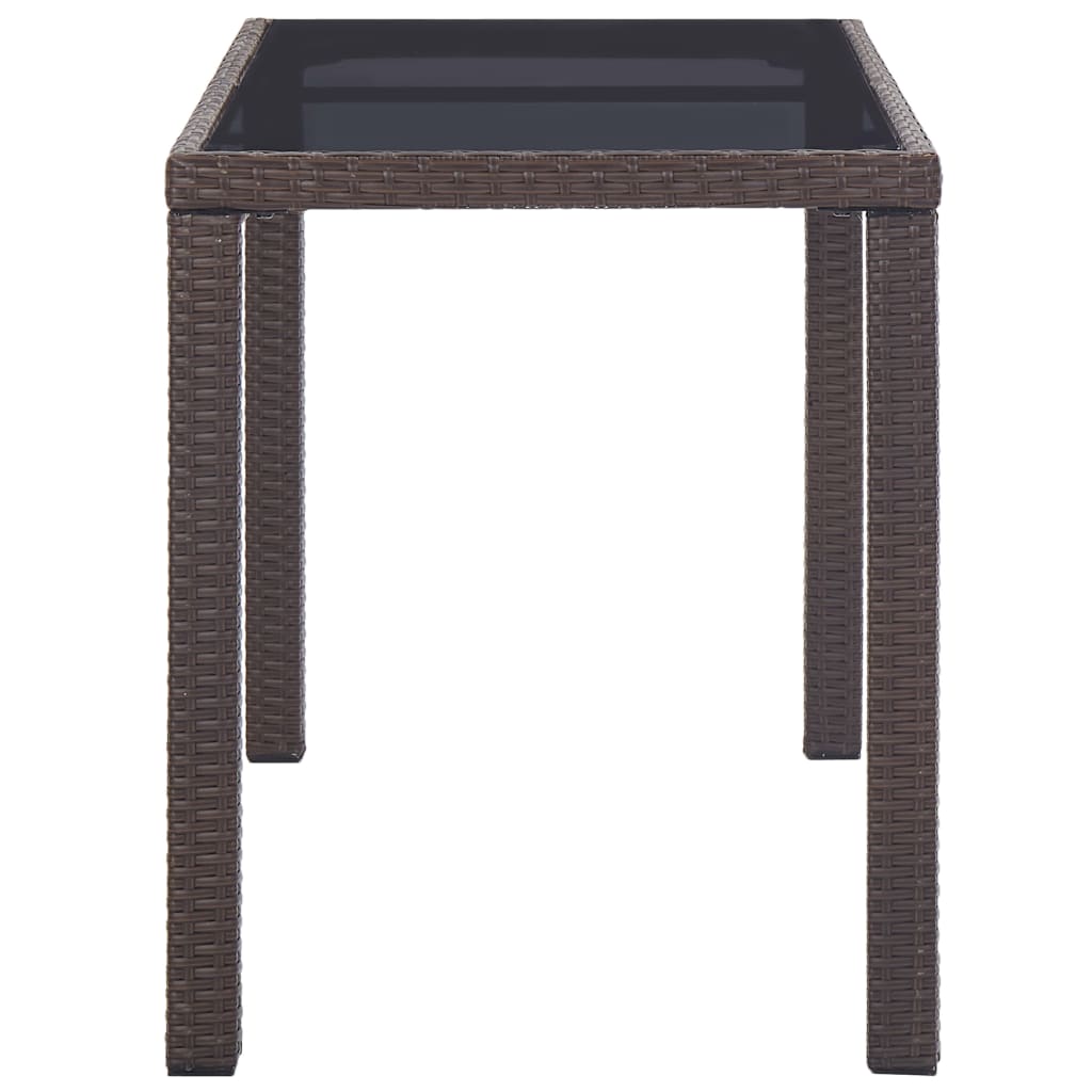 Tuintafel 110x60x67 cm poly rattan