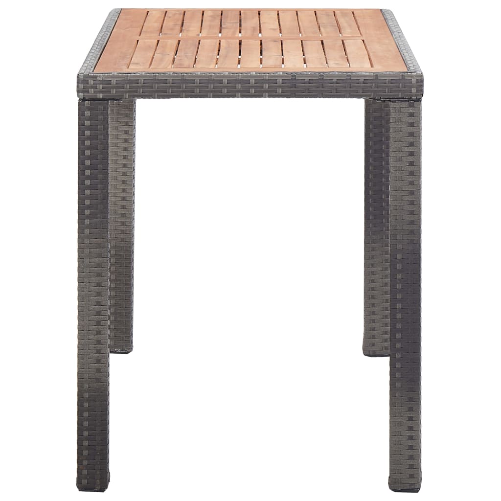 Tuintafel 110x60x67 cm poly rattan