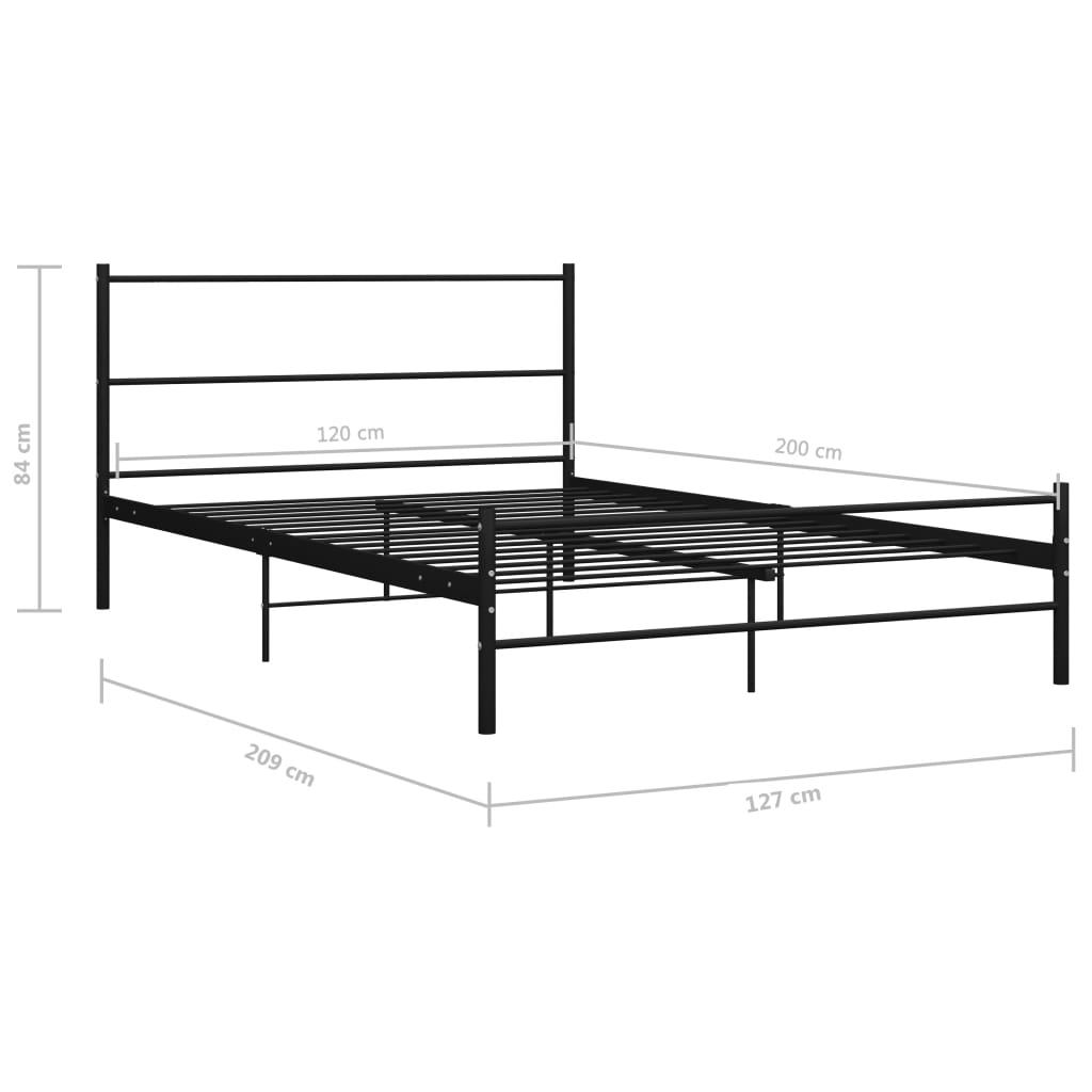 Bedframe metaal 200x200 cm