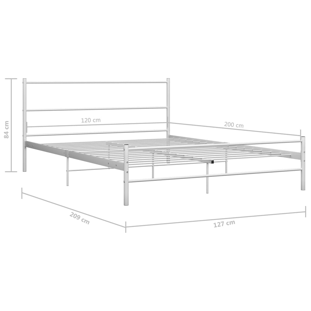 Bedframe metaal 200x200 cm