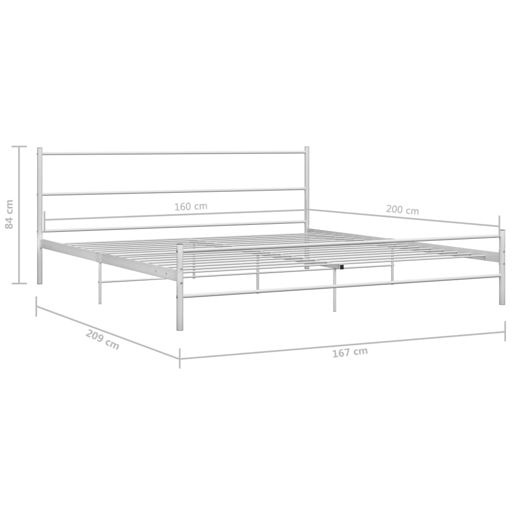 Bedframe metaal 200x200 cm