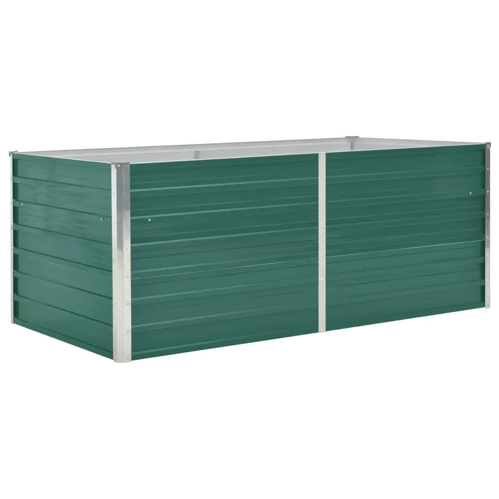 Plantenbak verhoogd 320x80x45 cm gegalvaniseerd staal groen