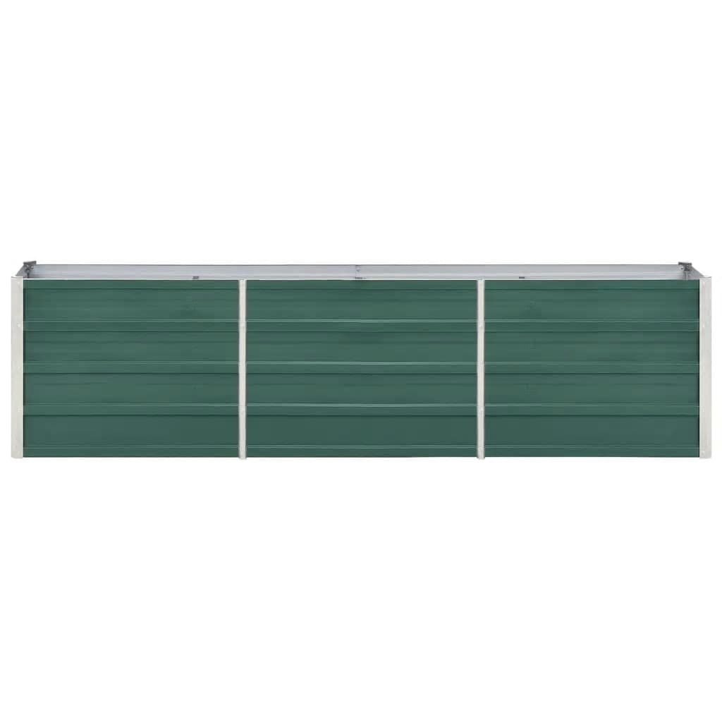 Plantenbak verhoogd 320x80x45 cm gegalvaniseerd staal groen