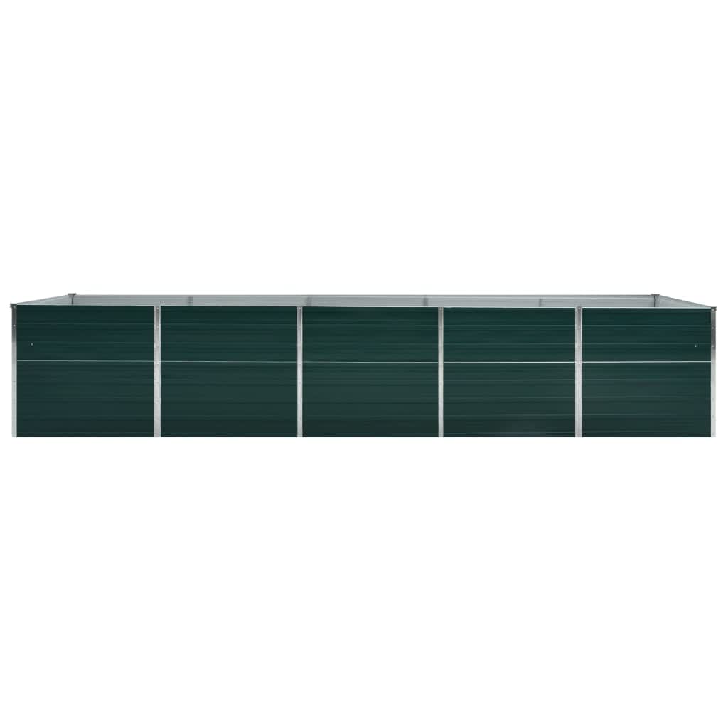 Plantenbak verhoogd 100x40x45 cm gegalvaniseerd staal groen