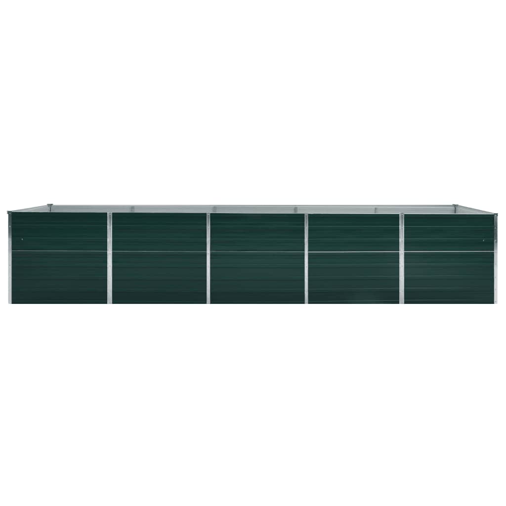 Plantenbak verhoogd 320x80x45 cm gegalvaniseerd staal groen