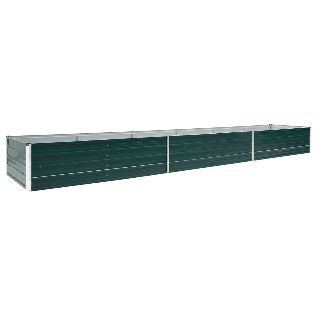 Plantenbak verhoogd 320x80x45 cm gegalvaniseerd staal groen