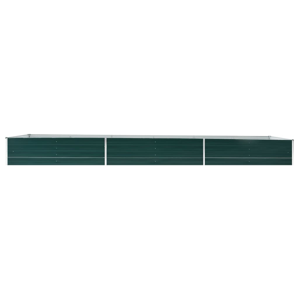 Plantenbak verhoogd 320x80x45 cm gegalvaniseerd staal groen