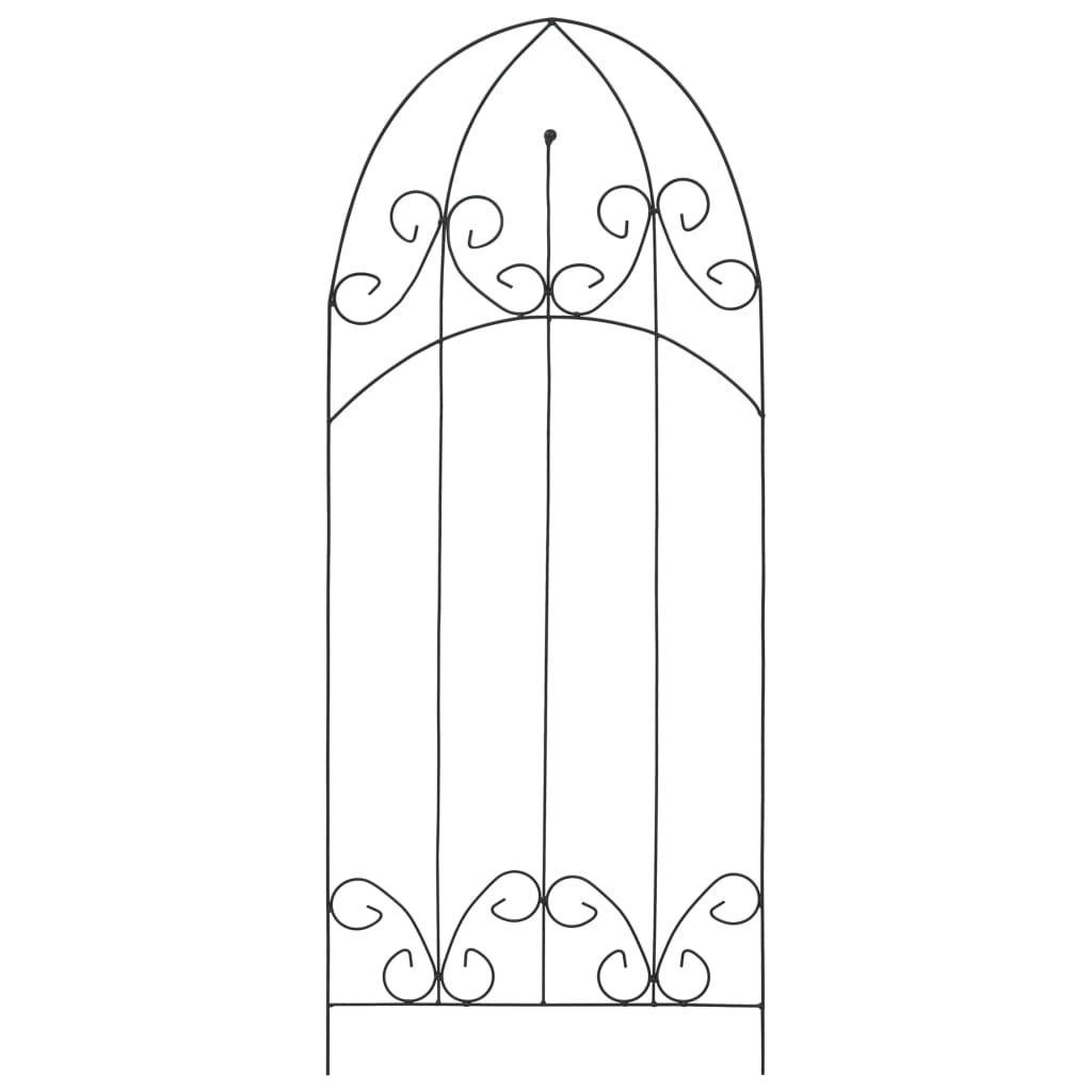 Plantenklimrekken 3 st 40x100 cm ijzer zwart