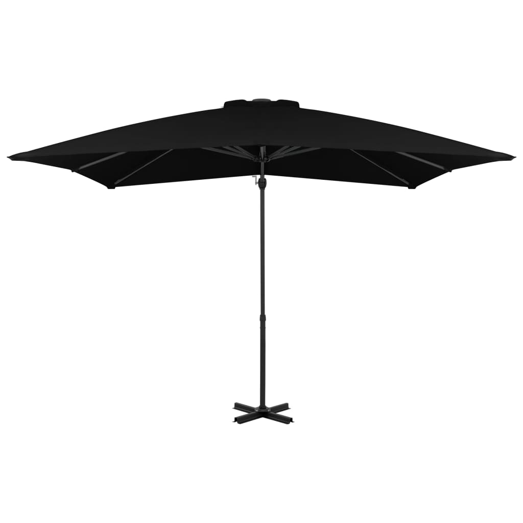 Zweefparasol met aluminium paal 300 cm zandkleurig