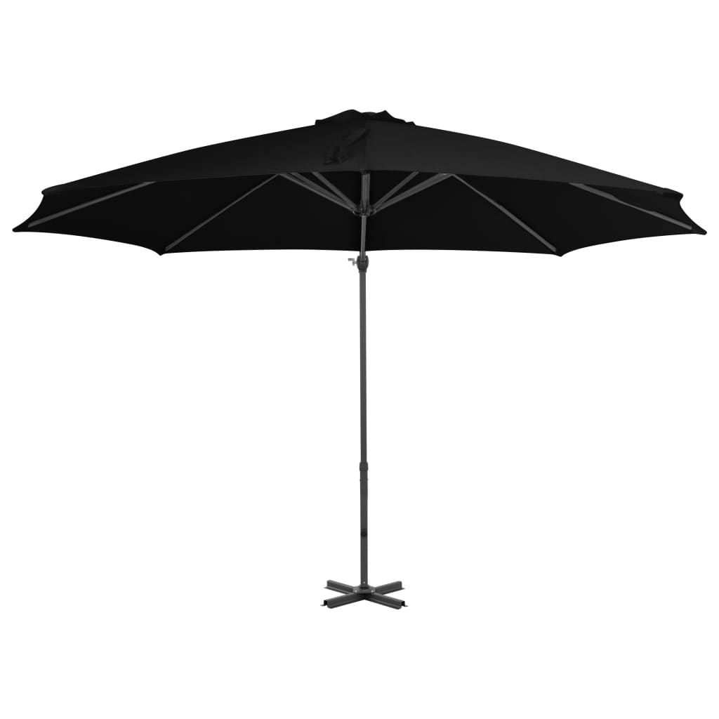 Zweefparasol met aluminium paal 300 cm zandkleurig