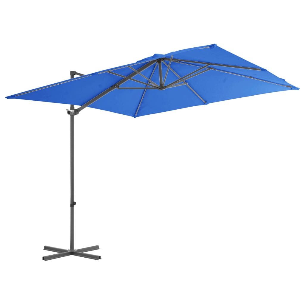 Zweefparasol met stalen paal 250x250 cm terracottakleurig